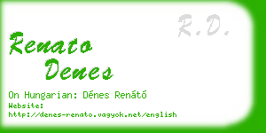 renato denes business card