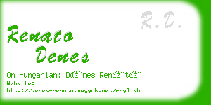 renato denes business card